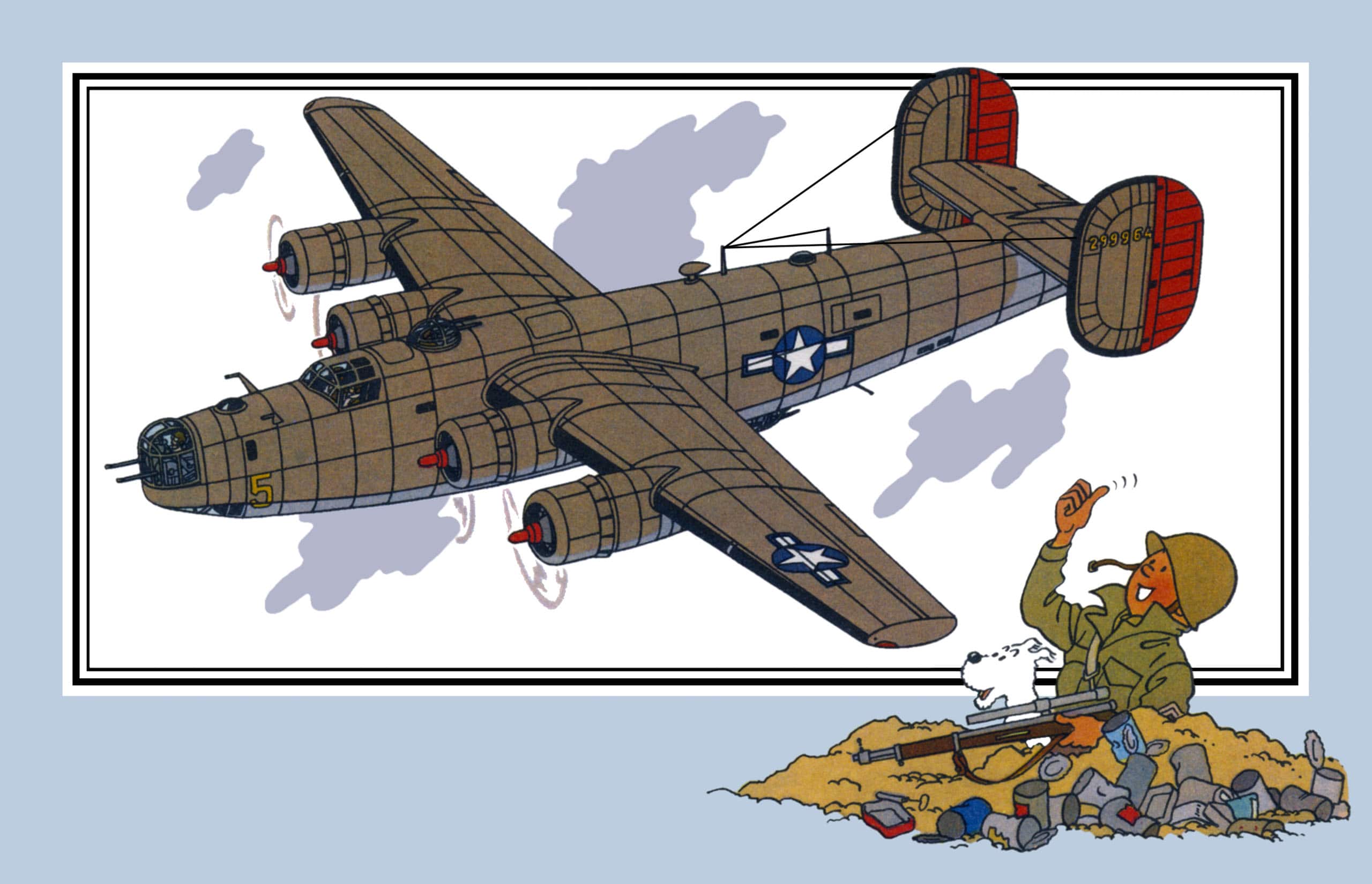 40.  CONSOLITATED B-24 J "LIBERATOR" - 1942 - USA